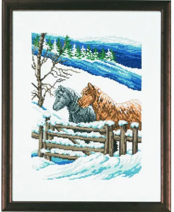 Permin Broderikit Bilde Vinterfolden 29x37cm