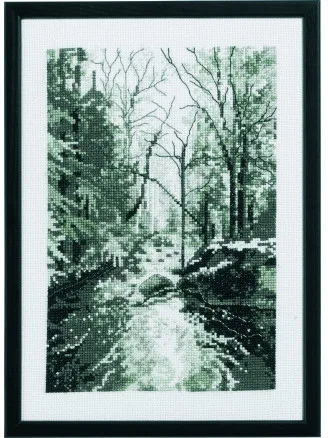 Permin Broderikit Skogbekken 21x29cm