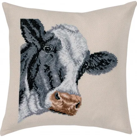 Permin Broderikit Aida Pute Fargerik Ku 40x40cm