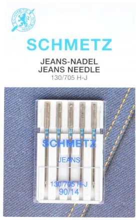 Schmetz Symaskinnåler Jeans 90 - 5 stk