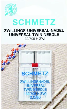 Schmetz Symaskinnåler Tvilling 130/705 H-Zwi Str. 4,0-80 - 2 stk